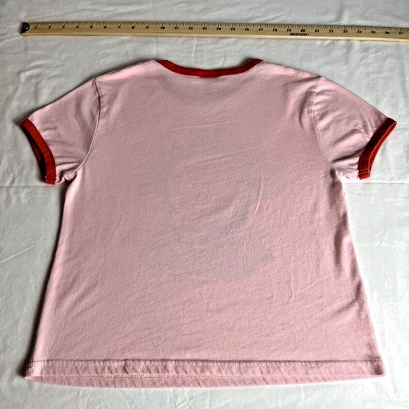 Greatful Dead T-Shirt Top Women Size M Pink Floral Graphic Crewneck Short Sleeve - Picture 3 of 4